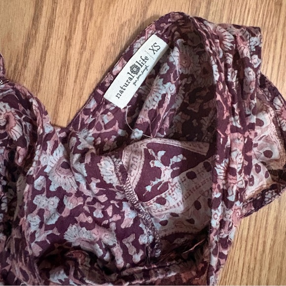 NATURAL LIFE Purple and Pink Bohemian Maxi Dress Size XS - Picture 2 of 15